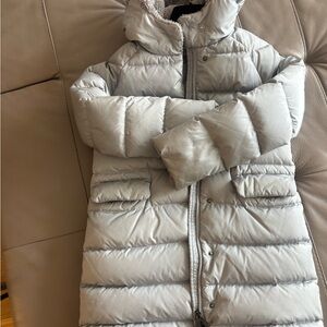 Il Gufo Light Gray Hooded Puffer Jacket